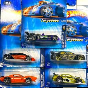5 Pc HotWheels 2005 First Edition Torpedoes